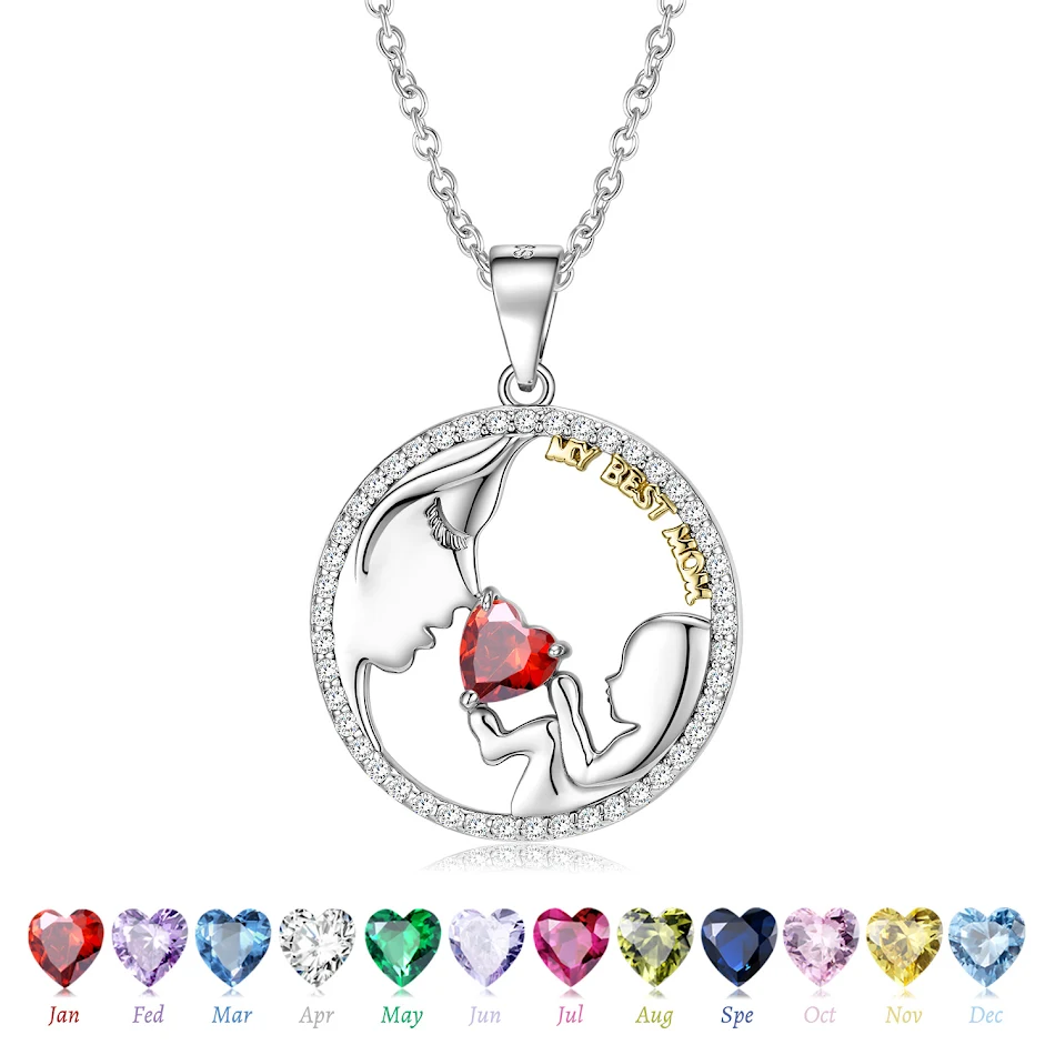 S925 Sterling Zilver Mama & Baby Ketting Moederdag Serie Ins Style Trui Ketting. Prachtig cadeau voor moeder!