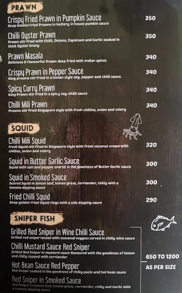 Pisces menu 
