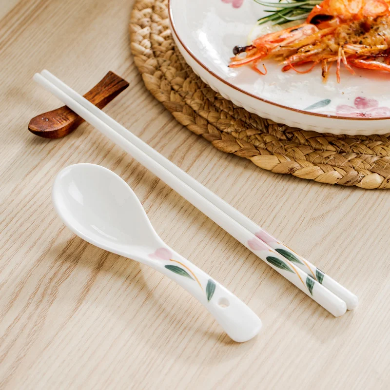 Title 3, Domeiran Japanese Sakura Ceramic Chopsticks, br...