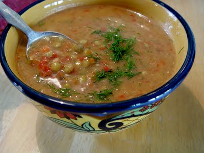 Sprouted Lentil Soup