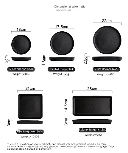 Title 5, Snow Glaze Foreign Trade Ceramic Dining Plate. ...