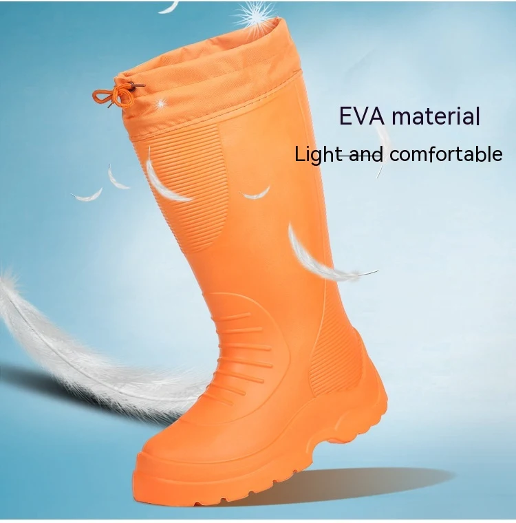 Bottes de neige en mousse EVA doublées de polaire pour l'hiver Restez au chaud et au sec dans la neige avec ces bottes imperméables, parfaites pour l'hiver
