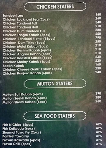 Grand Alhamdulilah Hotel menu 