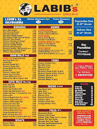 Labib's menu 2