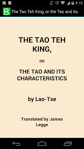 The Tao Teh King