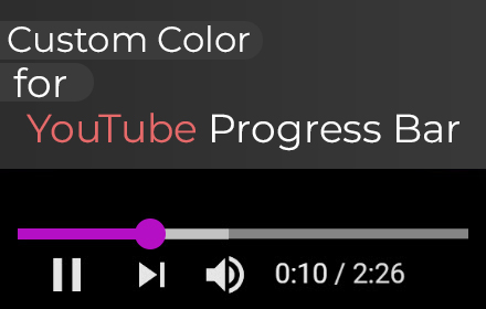 Custom Color for YouTube's Progress Bar Preview image 0