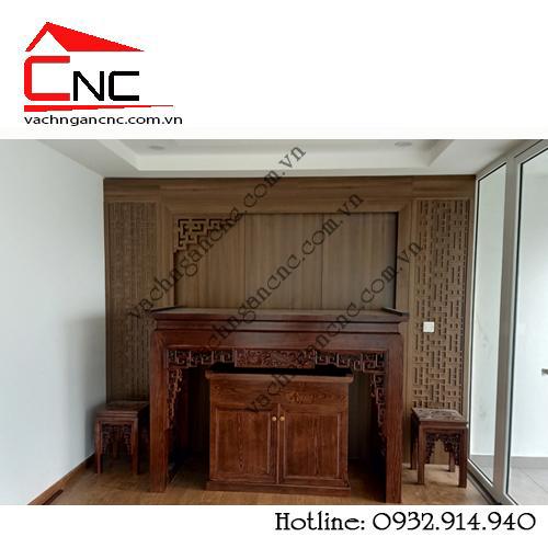 Mẫu vách ngăn phòng thờ cnc đẹp,hiện đại với giá siêu rẻ