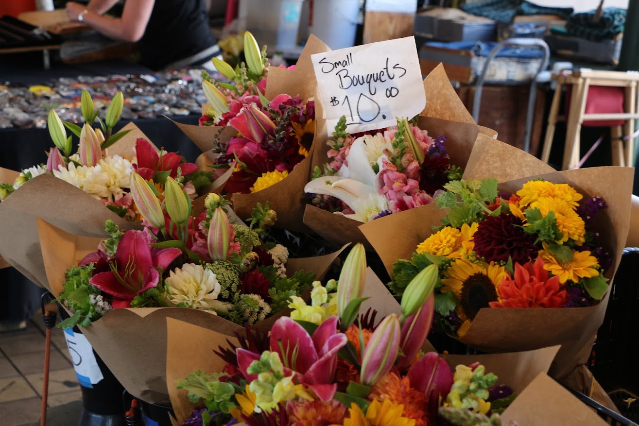 Seattle Pike Place Market, Bloemenkraam