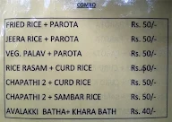 Bharani Cafe menu 1