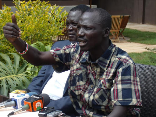 Turkana South MP James Lomenen in Eldoret town / MATHEWS NDANYI