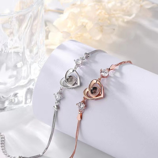 Title 4, Womens S925 Silver Simple Projection Bracelet ...