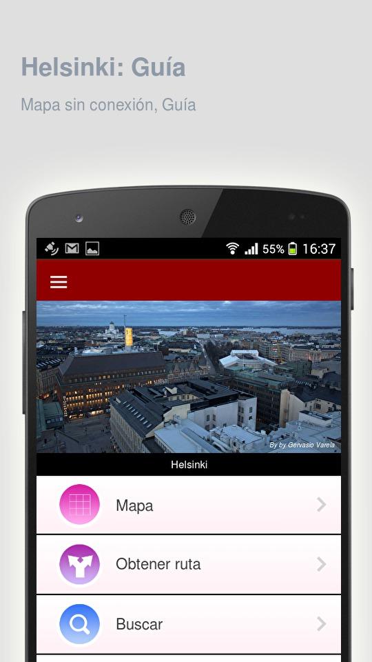 Android application Helsinki: Offline travel guide screenshort