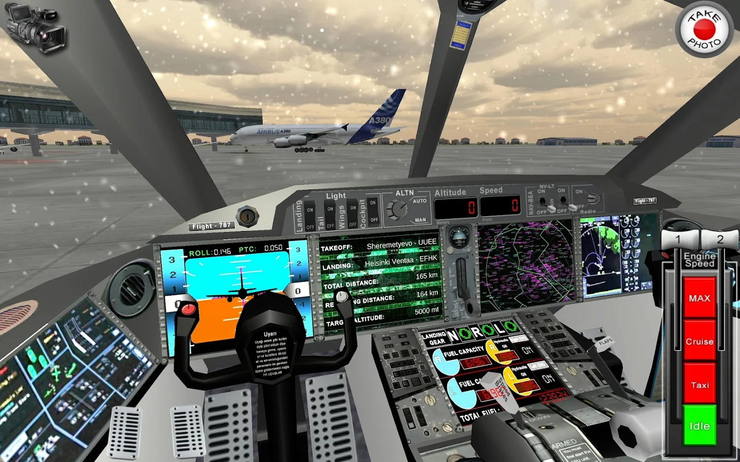 Flight 787 Advanced Android Türk Yapımı En İyi Uçuş Simulasyon Oyunu APK İndir - androidliyim