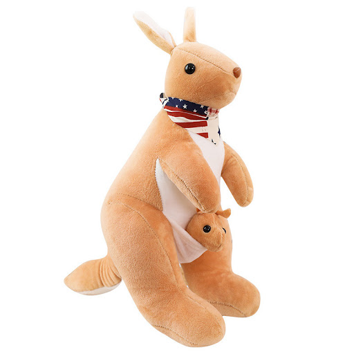 Title 1, Simulation plush kangaroo male, a realistic and...