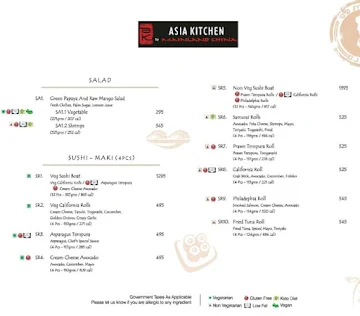 Asia Kitchen By Mainland China menu 