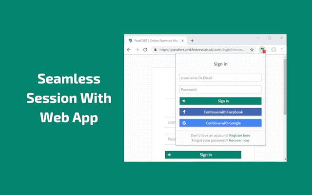 PassFORT | Online Password Manager chrome extension