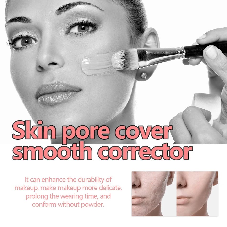 Onzichtbare poriën make-up primer Natuurlijk en lichtgewicht Verheldert de huidskleur voor een stralende look