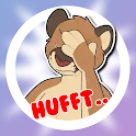 Lion Cute Mix WASticker