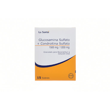Glucosamina Sulfato + Condroitina Sulfato 1500mg/1200mg La Santé Caja x 15 Sobres  