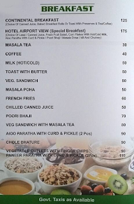 Rooftop Restaurant - Hotel Airport View menu 1