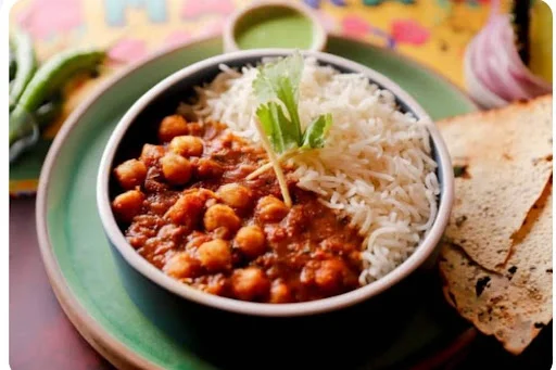 Punjabi Chole Paneer Rice