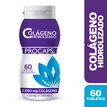 Colágeno Hidrolizado 1000 mg Procaps Frasco x 60 Tabletas  