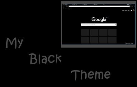 My Black Theme chrome extension