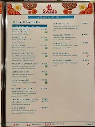 Swada menu 1