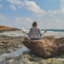 Girl meditating