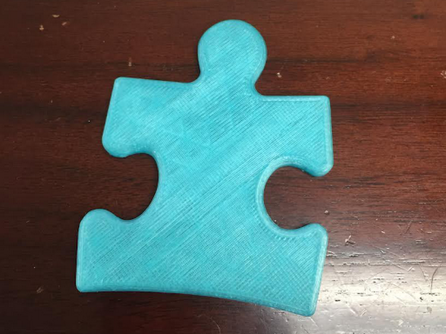 Autism Awareness Puzzle Piece - Light it up blue