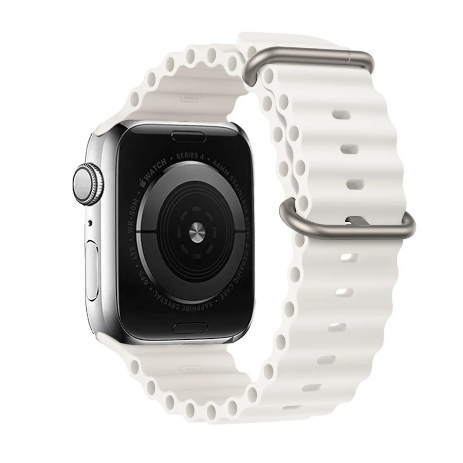 Marine siliconen horlogeband voor Ultra horloge 41mm 45mm 49mm. Waterdicht, duurzaam en comfortabel voor alle activiteiten.