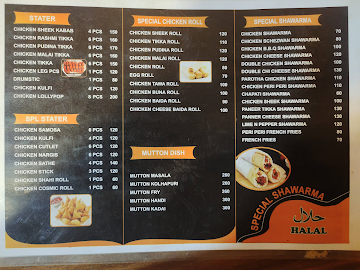 Bilal Restaurant menu 