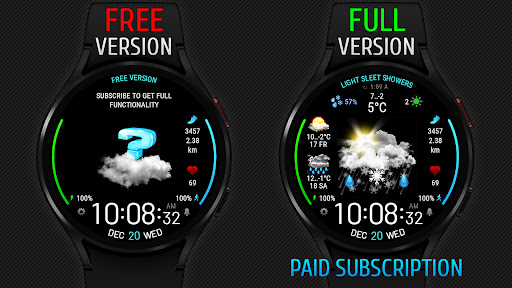 Screenshot Weather watch face W5