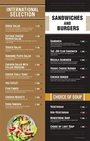 Melange - The Grand JBR menu 