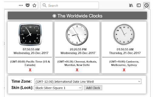 The Worldwide Clocks