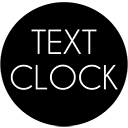 Text Clock chrome extension