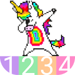 Cover Image of Télécharger Unicorn Color By Number, Unicorns Coloring Pages 1.3 APK