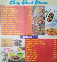 King Bakers menu 4