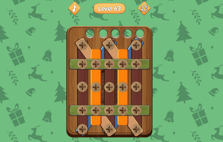 Wood nuts and bolts puzzle game small promo image