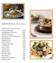 Thalassery Restaurant menu 5