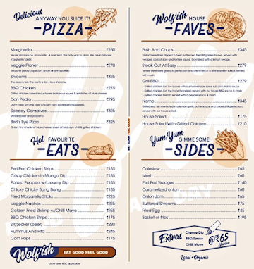 Wolf'Ish Cafe menu 