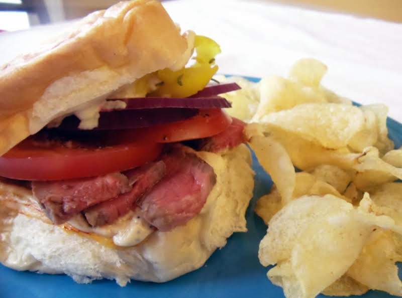 Grilled Rib Eye Steak Sandwich