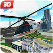 Police Helicopter : Crime City Rescue Flight 3D  Icon