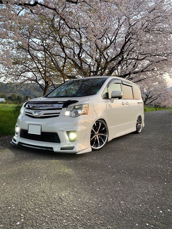 ノアのノア70・桜とコラボ・桜・4"86spec・70 straight lineに関するカスタム事例の投稿画像1枚目