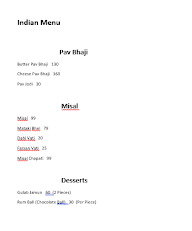 The Rajput Cafe' menu 3