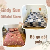 Bộ Ga Gối Poly 1M6X2M/ 1M8X2M/ 2Mx2M2 Drap Giường Poly, Ga Trải Giường + 2 Vỏ Gối Nằm Gody Sun