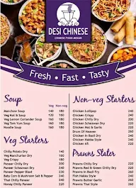 Desi Chinese menu 1