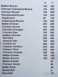 Royal Chicken Biryani menu 1