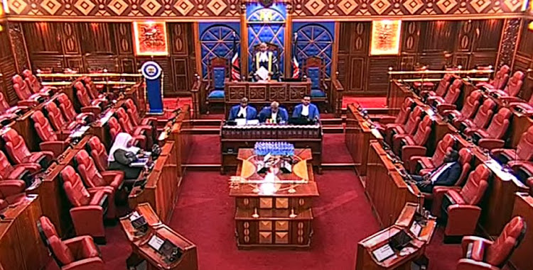 The Senate chambers on December 6, 2023.