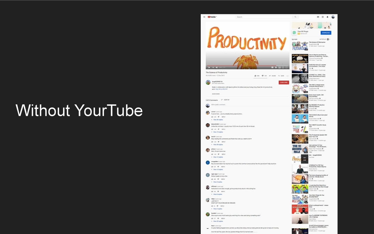 YourTube - Make Youtube Productive Preview image 2